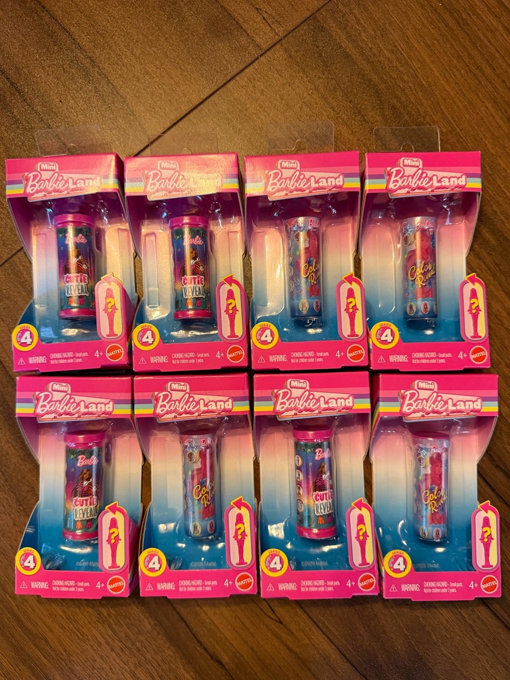 Barbie Pink Blue Mini Barbie Land Surprise Toys - Pack of 8